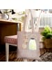 Mr. & Mrs. Panda Shopping Tasche Maus Sterne mit Spruch in Braun Pastell