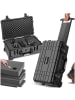 tectake Kamerakoffer  45 x 26 x 58 cm, schwarz