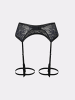 Erlich Textil  Strumpfhalter ICONIC LACE STRUMPFHALTER in schatten schwarz