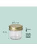 relaxdays 25 x Einmachgläser in Transparent/ Gold - 120 ml