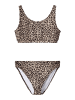 name it Bustier Bikini-Set Nkfzanimal Bademode in mole