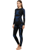 normani 2 x Thermounterhose Lange Skiunterwäsche für Damen in Schwarz/Blau
