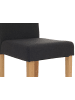 MCW 4x Esszimmerstuhl Littau, Textil, schwarz, helle Beine