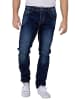 Nina Carter Jeans Regular Fit Stone-Washed Five-Pocket Hose Denim in Dunkelblau
