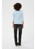 Kaffe Langarm-Shirt KAliddy Regular fit in Chalk/Azure Blue - Navy Heart