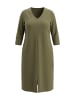 Ulla Popken Midikleid in dunkel khaki