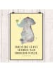 Mr. & Mrs. Panda Bild Elefant Biene mit Spruch in Gelb Pastell