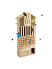 relaxdays Insektenhotel in Natur - (B)57 x (H)118 x (T)24 cm