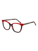 Funky Buddha Damen Optische Fassungen Katzenauge Rot