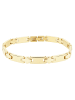 Adeliás Unisex Armband – Gliederarmband aus Edelstahl 20 cm in gold
