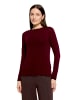 CARTOON Langarm-Shirt mit Kragen in Dark Aubergine