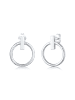 Elli Ohrringe 925 Sterling Silber Geo, Kreis in Silber