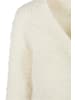 Urban Classics Urban Classics Damen Ladies Cropped Feather Cardigan in whitesand