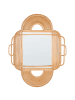 Beliani Wandspiegel ALCORN in Naturfarben/Beige - (W) 70 x (H) 90 x (L) 5 cm Vertikal