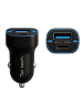 Wisam Teltech Autoladeadapter USB / USB-C 38W QC PD schwarz TCC-02