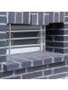 relaxdays Fenstergitter Einbruchschutz in Grau - (B)70-105 x (H)45 cm