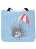 Mr. & Mrs. Panda Tote Bag Seeigel ohne Spruch in Blau Pastell