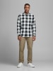 Jack & Jones Hemd Slim Fit JJEGINGHAM in Weiß-2