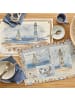 Sander Tischset 2er-Pack Postcards in blau-natur