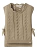 name it Strickweste in Twill