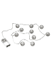 Butlers LED-Lichterkette ORIENTAL LIGHTS in Silber