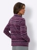 Sieh an! Fleecejacke in violett-traube-bedruckt
