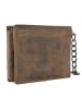 Greenburry Vintage Skull Kettenbörse Leder 12,5 cm in nut brown