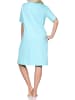 NORMANN Nachthemd kurzarm in türkis