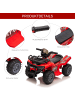 HOMCOM Elektro 6V Kinderquad 1,5-3 Jahre Rot