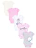 TupTam Mädchen Baby Body Kurzarm 5er Pack in rosa/natur