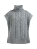 DreiMaster Damen Strickweste in DUNKELGRAU MELANGE