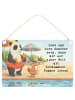 Mr. & Mrs. Panda Hängeschild Panda Schwimmbad Pommes Design mit ... in Weiß
