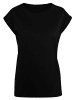 F4NT4STIC Extended Shoulder T-Shirt Blumenmuster Blau in schwarz