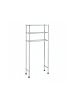 relaxdays Waschmaschinenregal in Silber - (B)67 x (H)162,5 x (T)30 cm