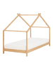 Beliani Kinderbett ORLU in Braun - (W) 94 x (H) 146 x (L) 207 cm