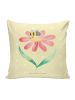 Mr. & Mrs. Panda Deko Kissen Hummel Blume ohne Spruch in Gelb Pastell