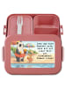 Mr. & Mrs. Panda Snackbox Panda Schwimmbad Pommes Design mit Spruch in Rot Pastell