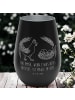 Mr. & Mrs. Panda Kerzenhalter Huhn Stolz mit Spruch in Schwarz