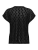 Kaffe Kurzarm-Bluse KAtio Regular fit in Black Deep