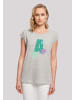F4NT4STIC T-Shirt Disney Alphabet A Is For Arielle die Meerjungfrau in grau meliert