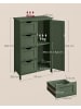 VASAGLE Badezimmerschrank Sofie in Waldgrün - (B)30 x (H)82 x (T)55 cm