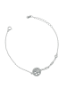 Adeliás Damen Armband – Lebensbaum aus 925 Silber mit Zirkonia 17+3 cm in silber