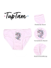 TupTam Mädchen Slips mit Aufdruck 10er Pack in grau/rosa