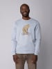 wat? Apparel Sweatshirt Fahrradbär in Serene Blue