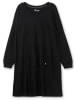 sheego Sweatkleid in schwarz