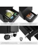 tectake Aktenrollschrank Magna 39 x 45 x 55 cm, schwarz