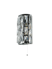 Licht-Erlebnisse Wandlampe (B)16 x (H)27 cm in Chrom Klar/Transparent