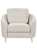 Beliani Sessel TROSA in Beige/Gold - (W) 100 x (H) 88 x (L) 86 cm