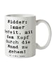 Mr. & Mrs. Panda Teetasse Spruch Widder Power mit Spruch in Weiß