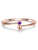 Glanzstücke München Ring Sterling Silber Amethyst in roségold